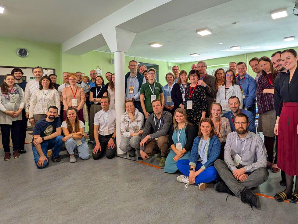 group photo of attendees at the marriage retreat in Slovakia